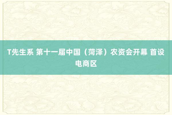 T先生系 第十一届中国（菏泽）农资会开幕 首设电商区